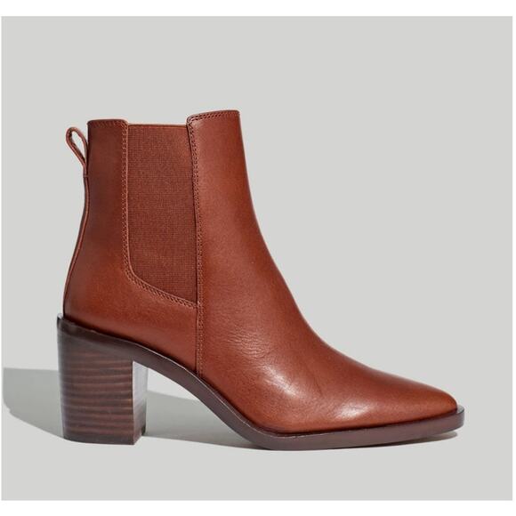 Madewell Womens The Elspeth Chelsea Boot Size 9 Brown Western Leather Classic - Picture 1 of 14